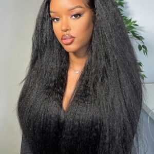 13x4 Kinky straight frontal wig 13a