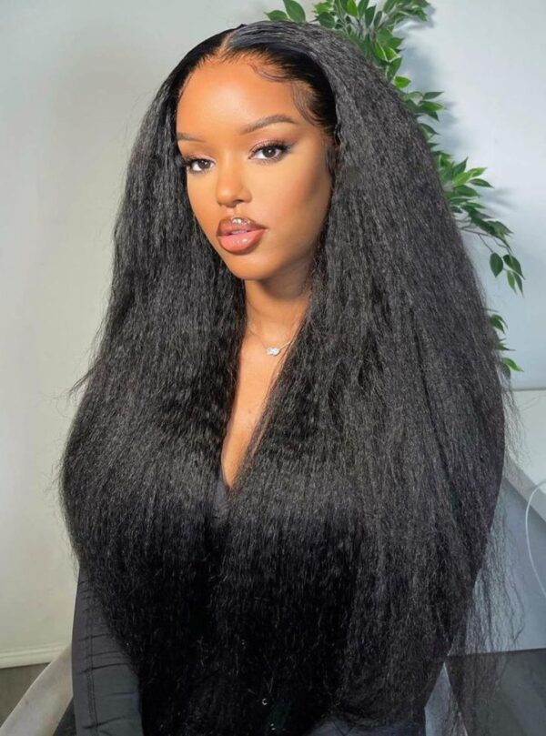 13x4 Kinky straight frontal wig 13a